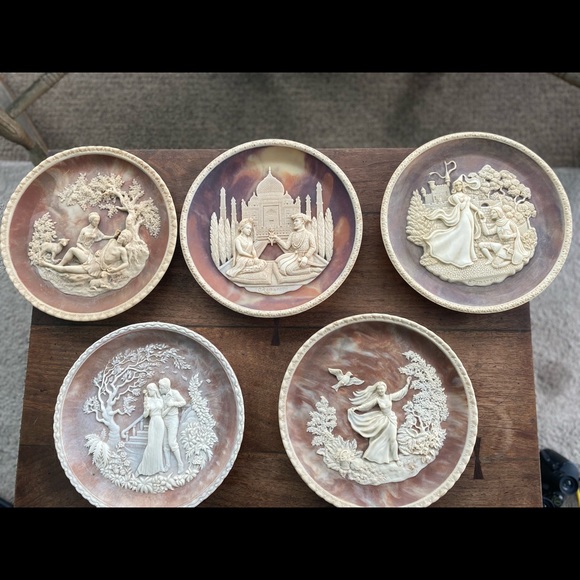 Solid stone incolay collector plates - Picture 4 of 11